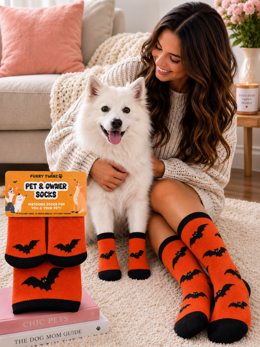 Furry Twinz Halloween Pet and Owner Matching Socks