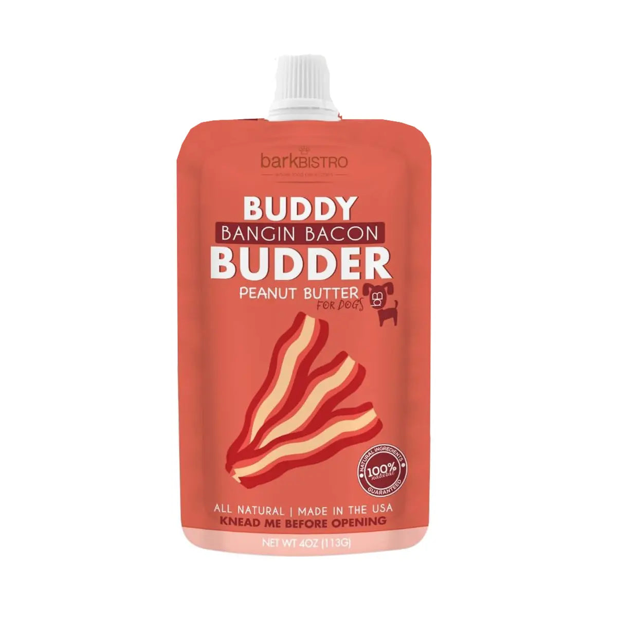 Buddy Budder Squeeze Pouches-Bangin Bacon