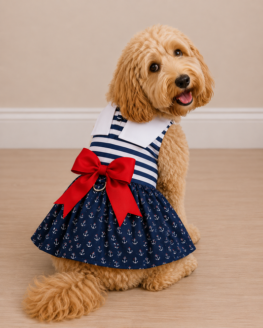 Nautical Dog Dress