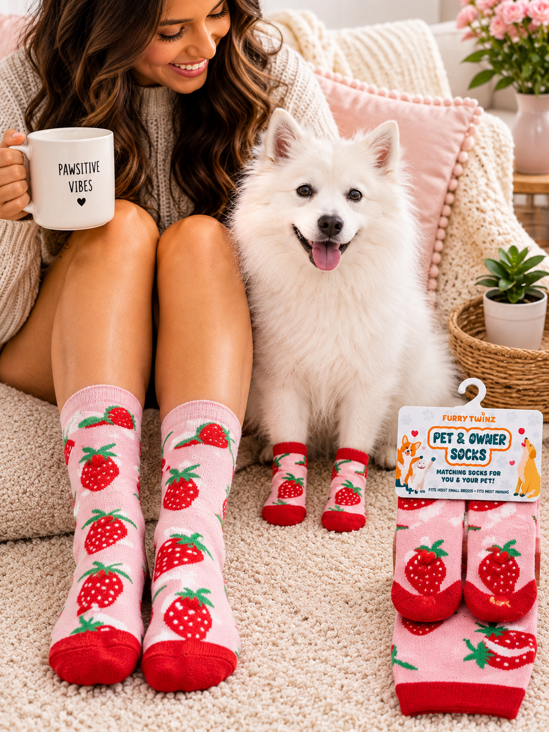 Furry Twinz Pet and Owner Matching Socks