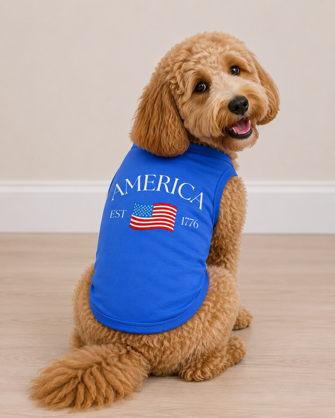 Blue America Dog Shirt