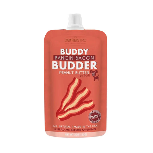 Buddy Budder Squeeze Pouches-Bangin Bacon