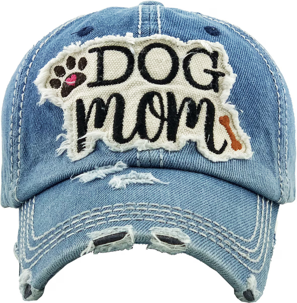 Dog Mom Hat-Denim