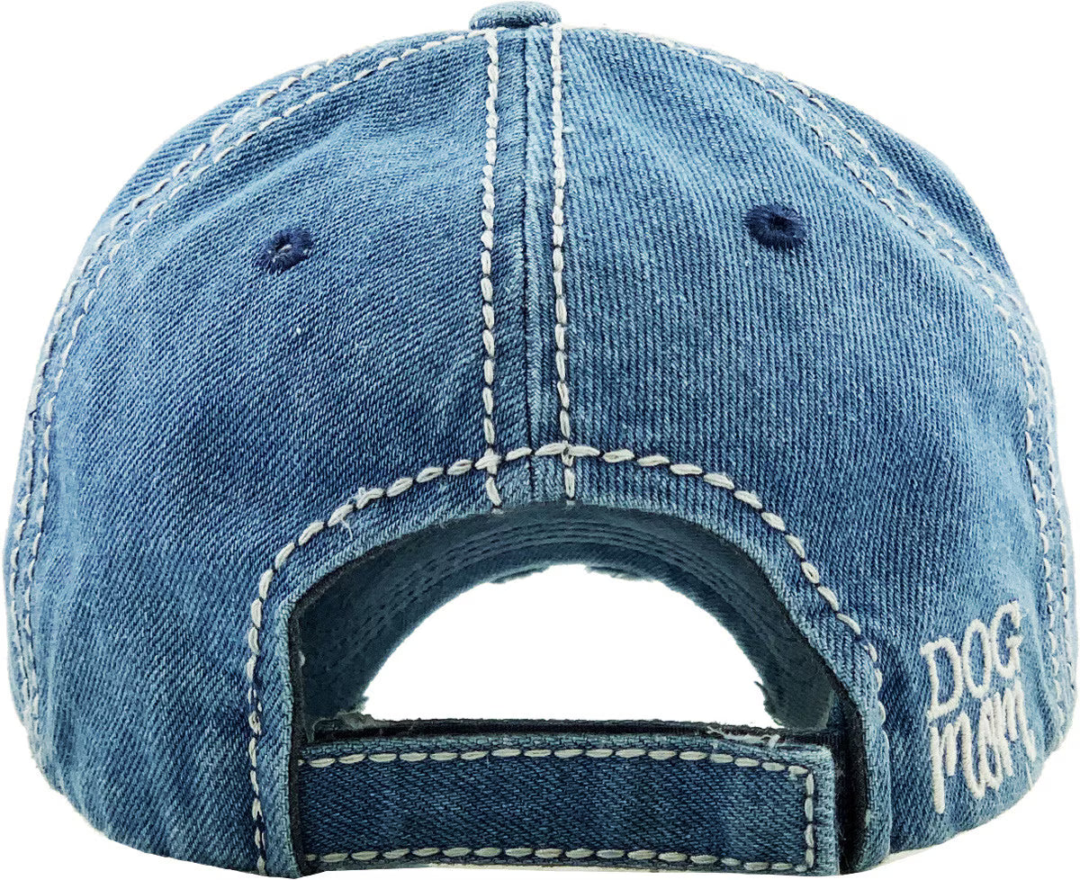 Dog Mom Hat-Denim