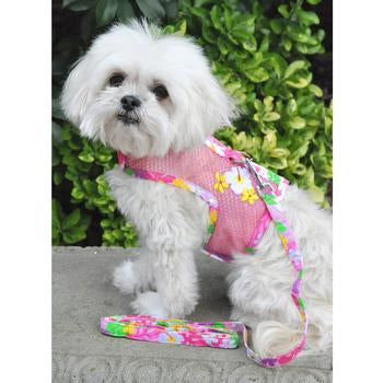 Cool Mesh Harness- Pink Hawaiian Floral