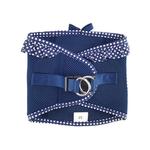 Navy Dots Ruffled Harness