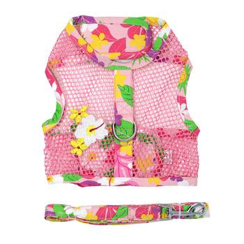 Cool Mesh Harness- Pink Hawaiian Floral