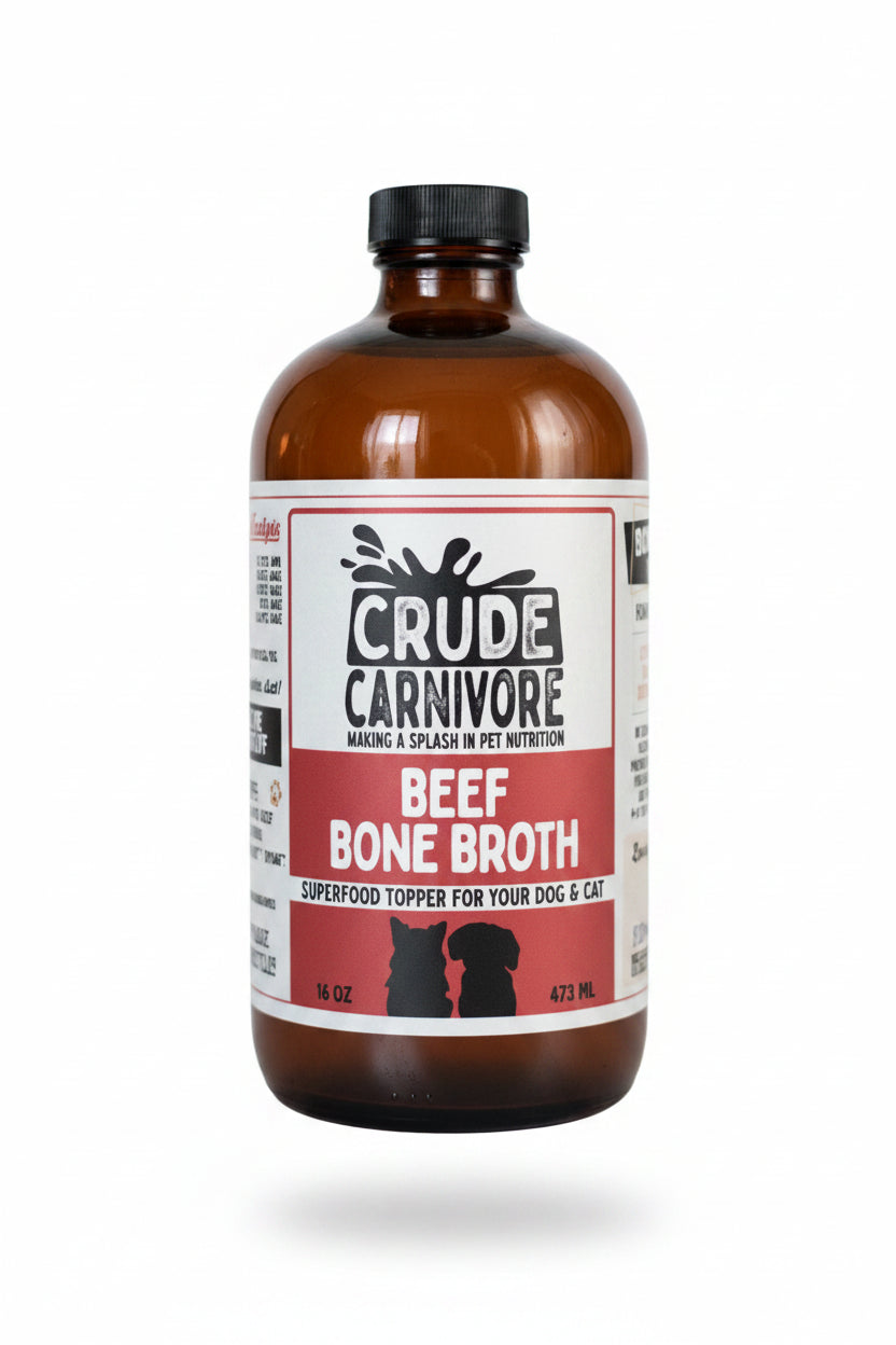 Bottle of Crude Carnivore Beef Bone Broth