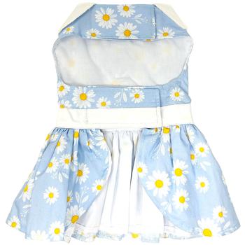 Blue Daisy Dress With Leash