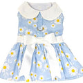 Blue Daisy Dress With Leash
