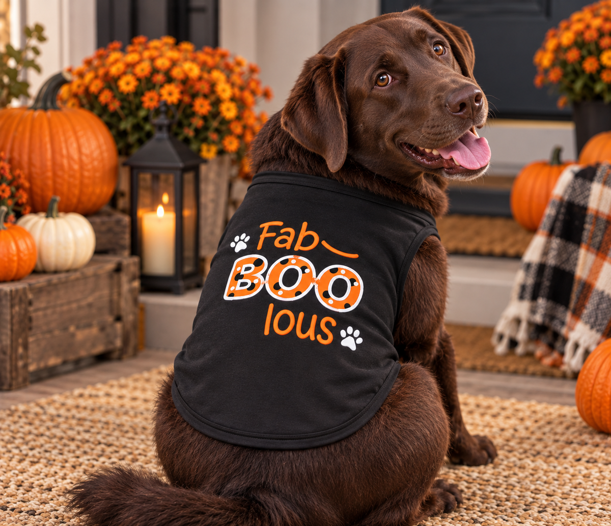 Fab-BOO-Lous Halloween Dog Shirt