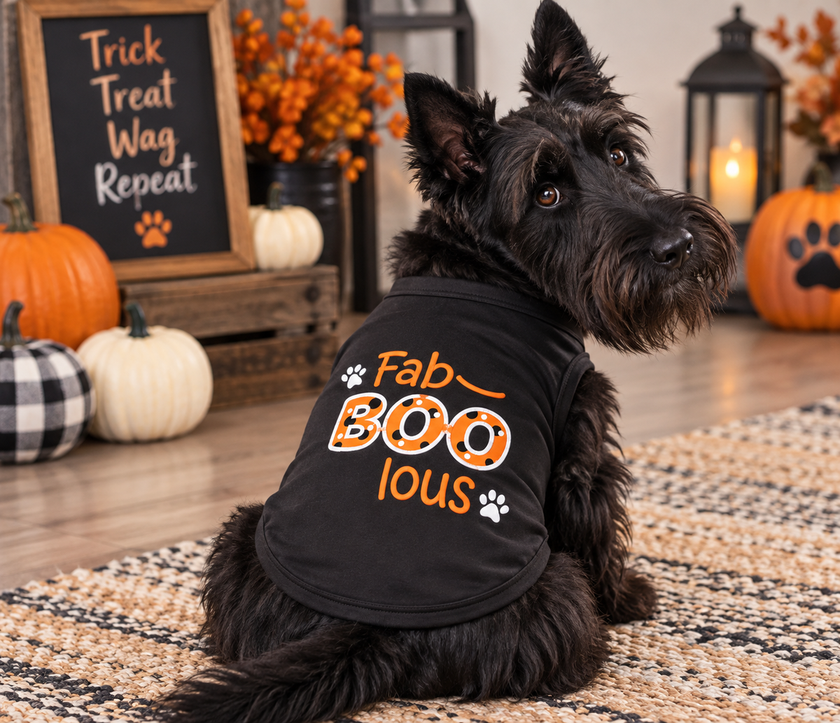 Fab-BOO-Lous Halloween Dog Shirt
