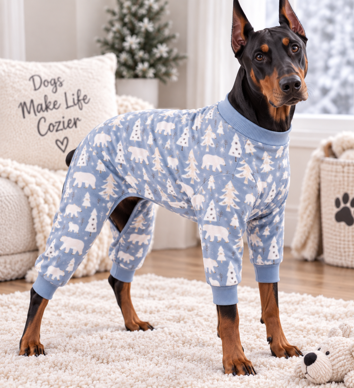 Polar Bear Paws- Dog Pajamas