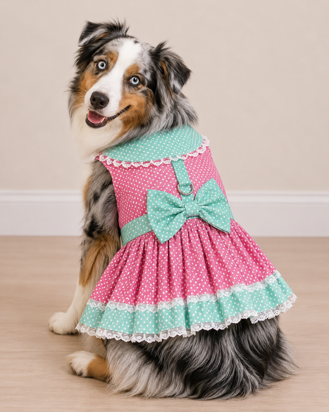 Polka Dot and Lace Dress