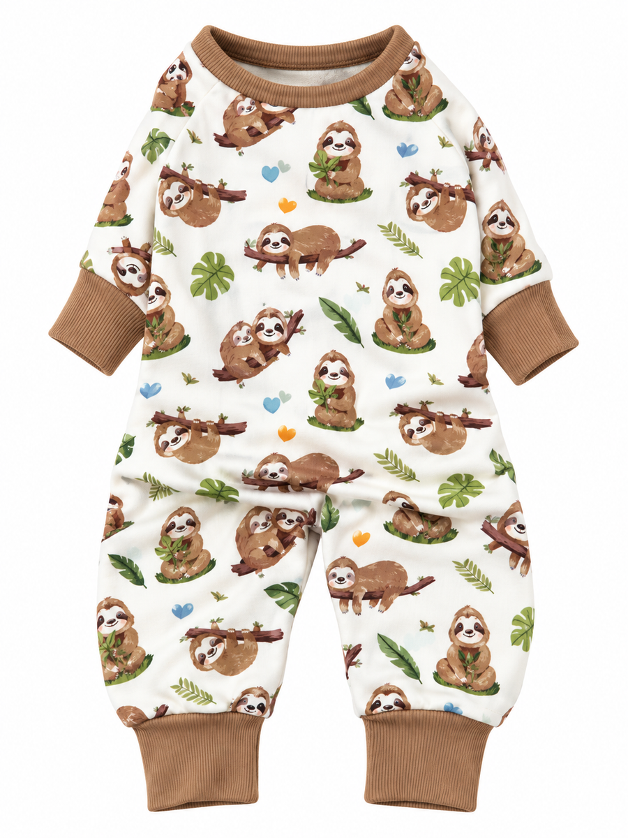 Sleepy Sloths Dog Pajamas