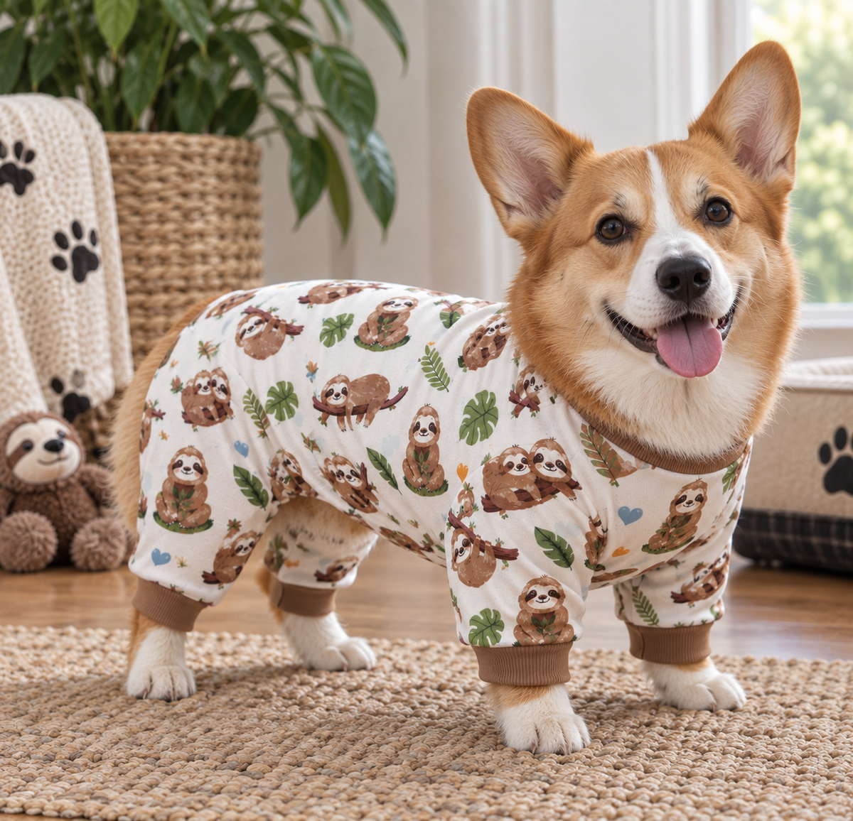 Sleepy Sloths Dog Pajamas