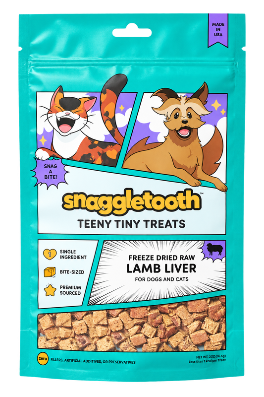 Snaggletooth Teeny Tiny Treats Freeze Dried Lamb Liver