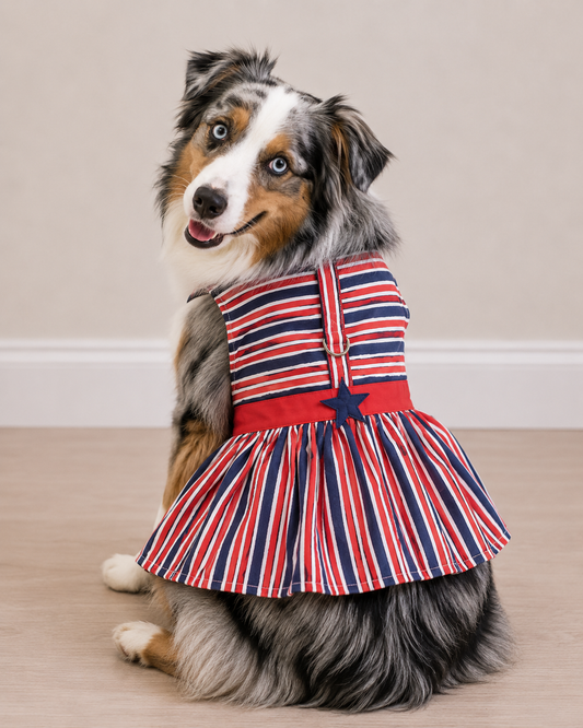 Stars and Stripes Dress- Doggie Design