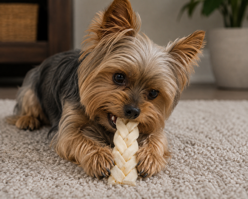 Beef Cheek Braids, Long Lasting Dog Chews 5-6"